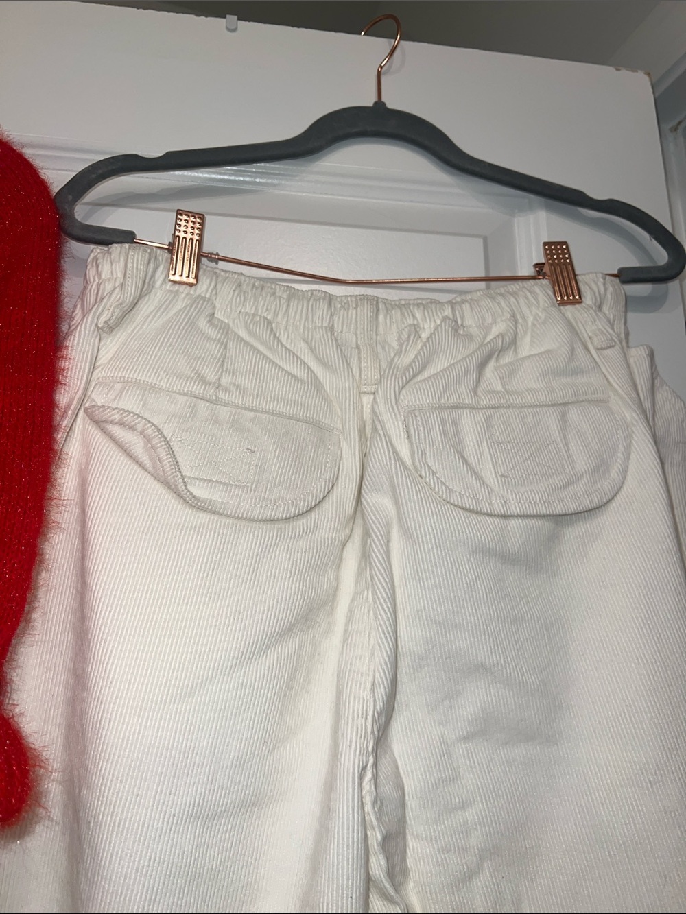 Urban Outfitters Cream Wide-Leg Cargo Drawstring Trousers - Picture 10 of 14